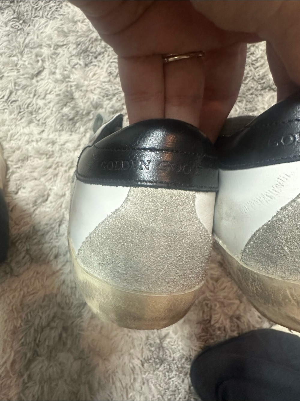 Golden Goose Womens White and Gray Star Sneakers - Picture 10 of 10